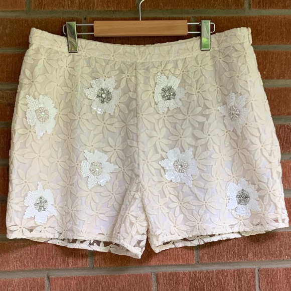 NWOT🎀ASOS lace sequin shorts - Picture 3 of 5